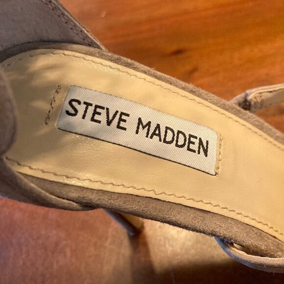 Steve Madden Taupe Fringly Sandals  Size 8 - Picture 8 of 10